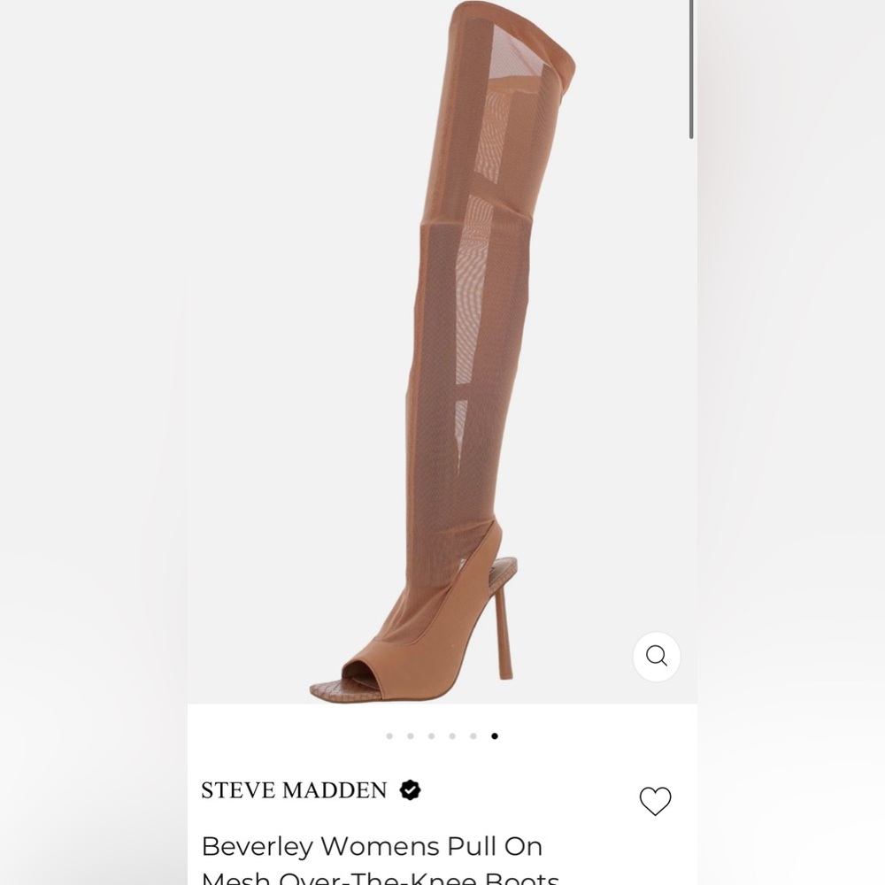 Brand New Steve Madden Beverly Over The Knee Thigh Boot Size 9 Blush